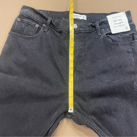 Women’s Abercrombie & Fitch The 90’s Straight Ultra High Rise Size 32/14L NWT - Picture 16 of 16